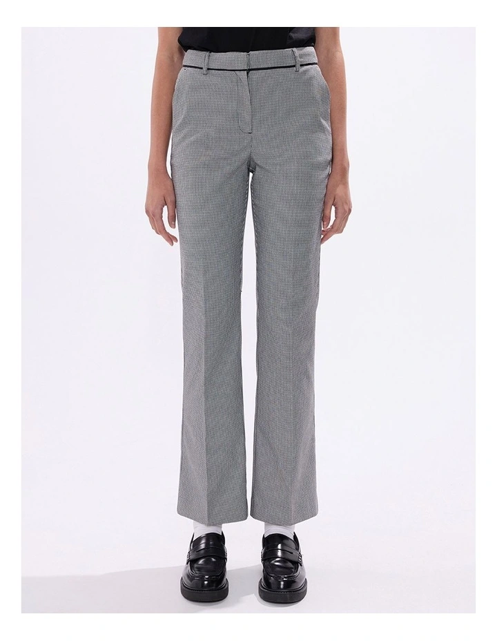 Emily Straight Leg Pant in Black/White image 2