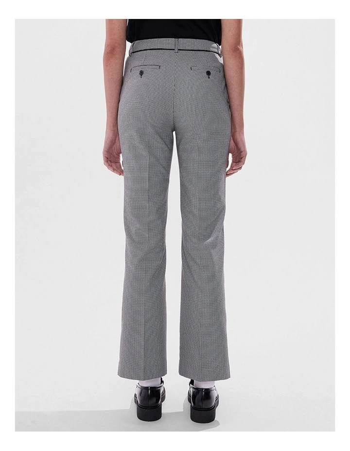Emily Straight Leg Pant in Black/White image 3