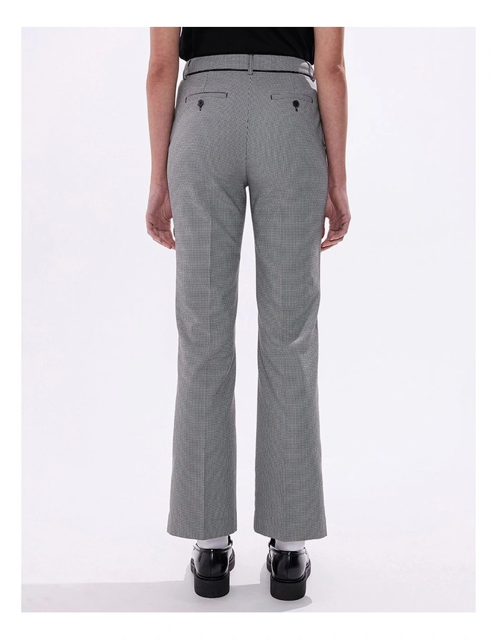 Emily Straight Leg Pant in Black/White image 3