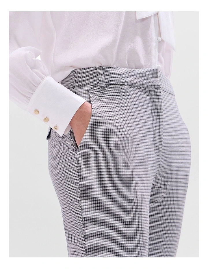 Dawn Check Pant in Grey Multi image 4