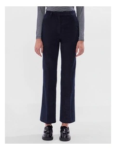 Simba Velvet Pant in Indigo