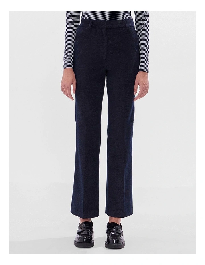 Simba Velvet Pant in Indigo image 1