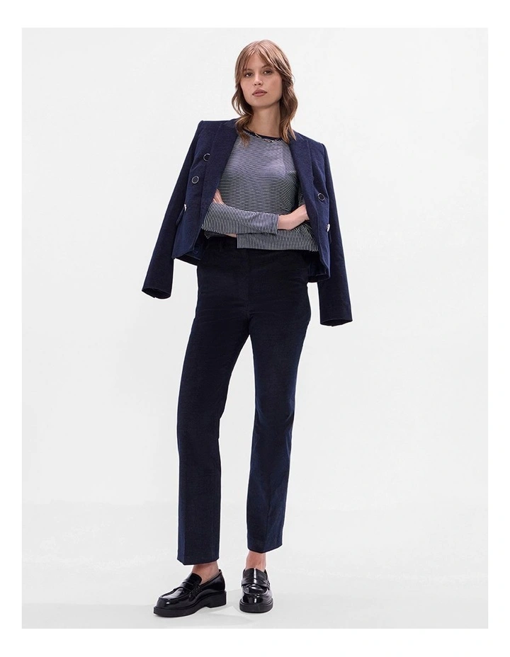 Simba Velvet Pant in Indigo image 2