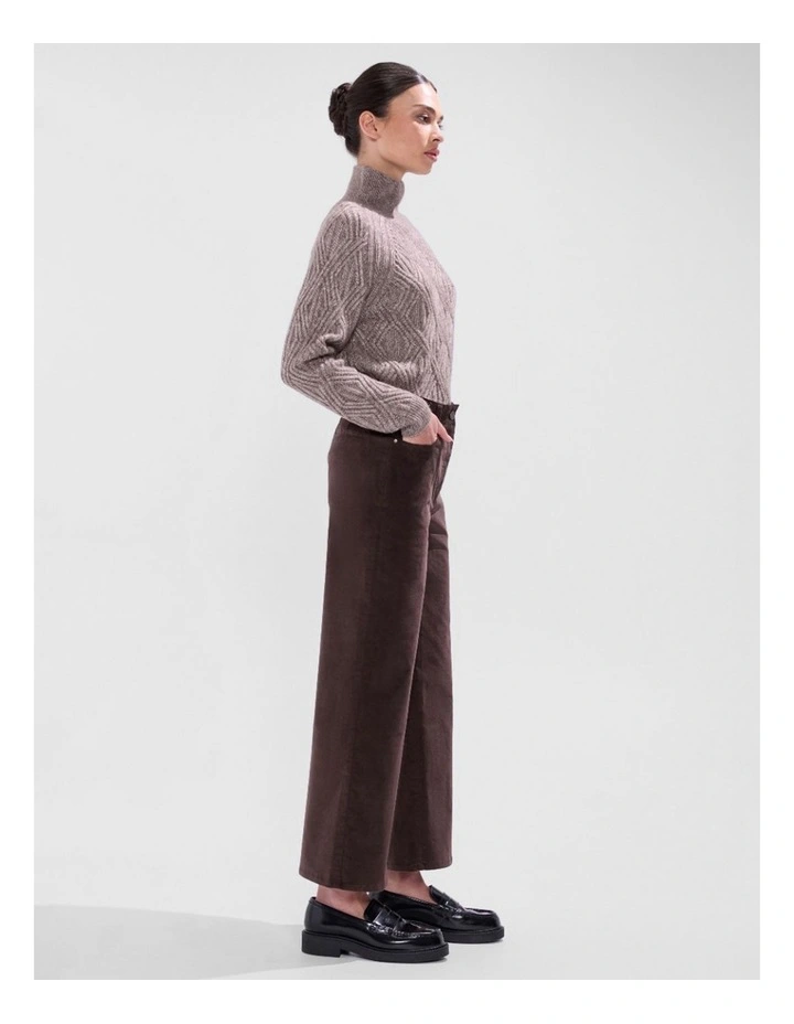 Cali Wide Leg Pant in Espresso image 6