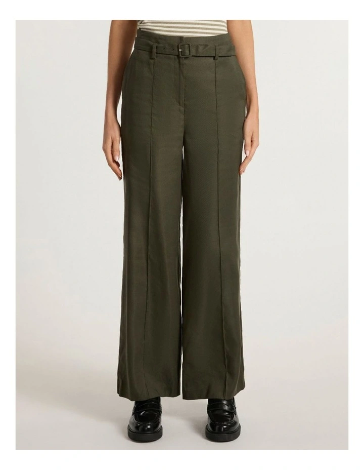 Ashley Wide Leg Pant in Dark Khaki image 2