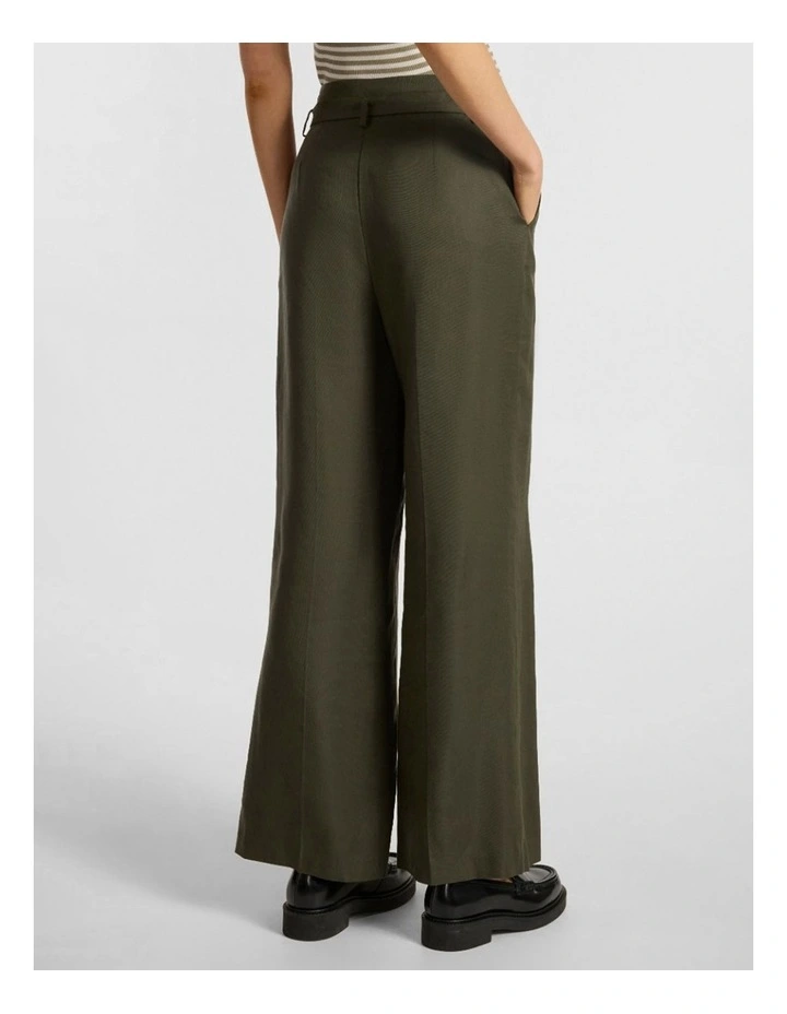 Ashley Wide Leg Pant in Dark Khaki image 3