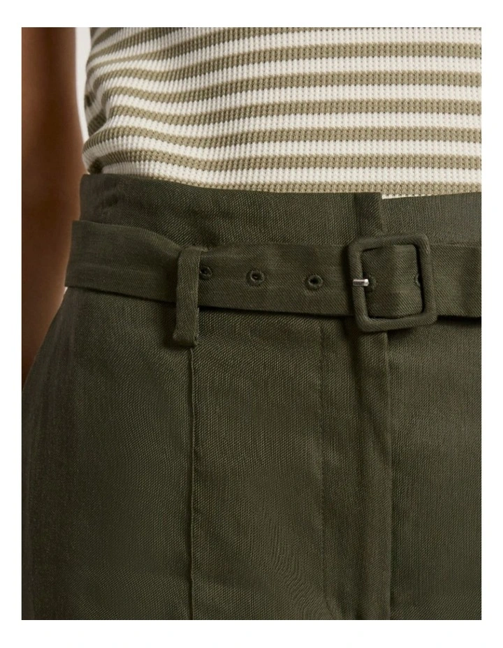 Ashley Wide Leg Pant in Dark Khaki image 3