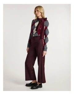 Sakura Wide Leg Pant in Ruby Port