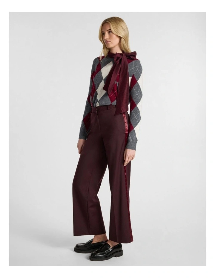 Sakura Wide Leg Pant in Ruby Port image 2