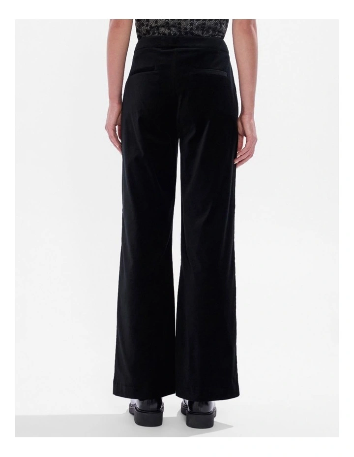 Nala Velvet Pant in Black image 3