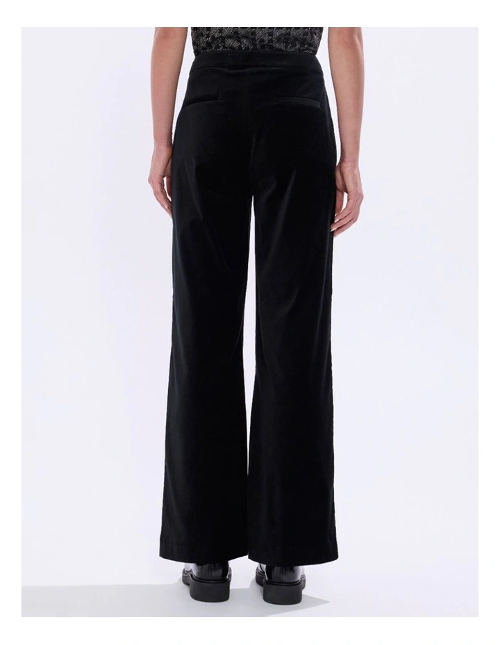 Nala Velvet Pant in Black image 4