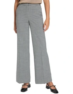 In Your Eyes Wide Leg Pant in Black/White