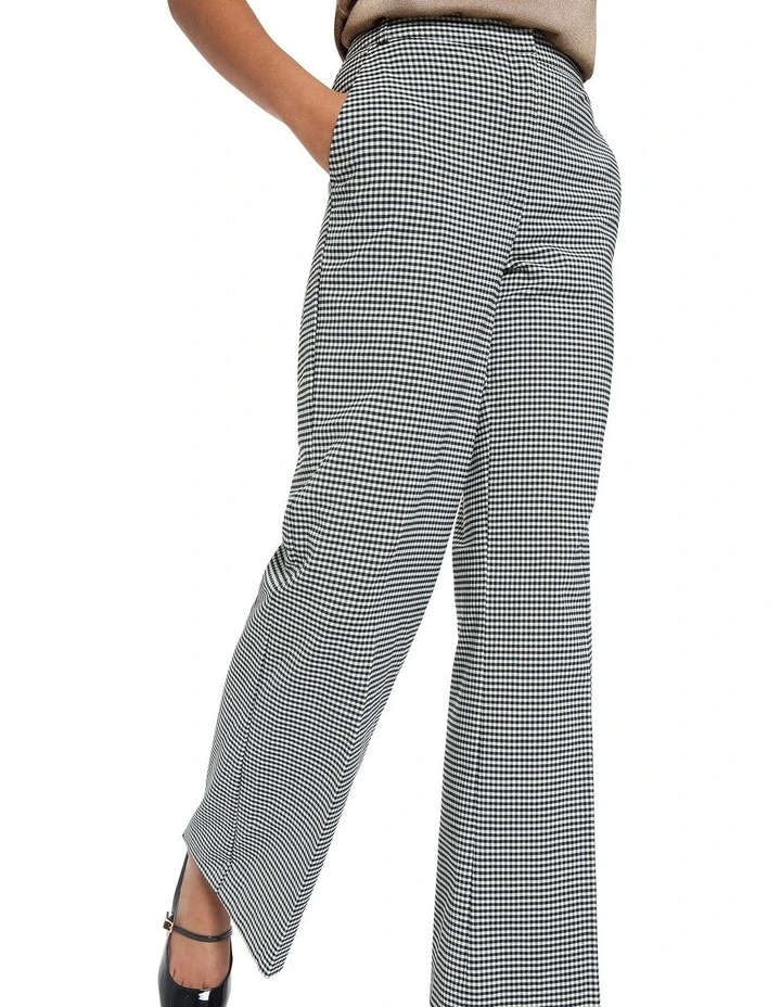 In Your Eyes Wide Leg Pant in Black/White image 3