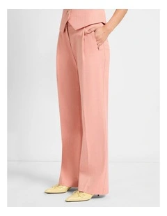 Mystery Straight Leg Pant in Peach