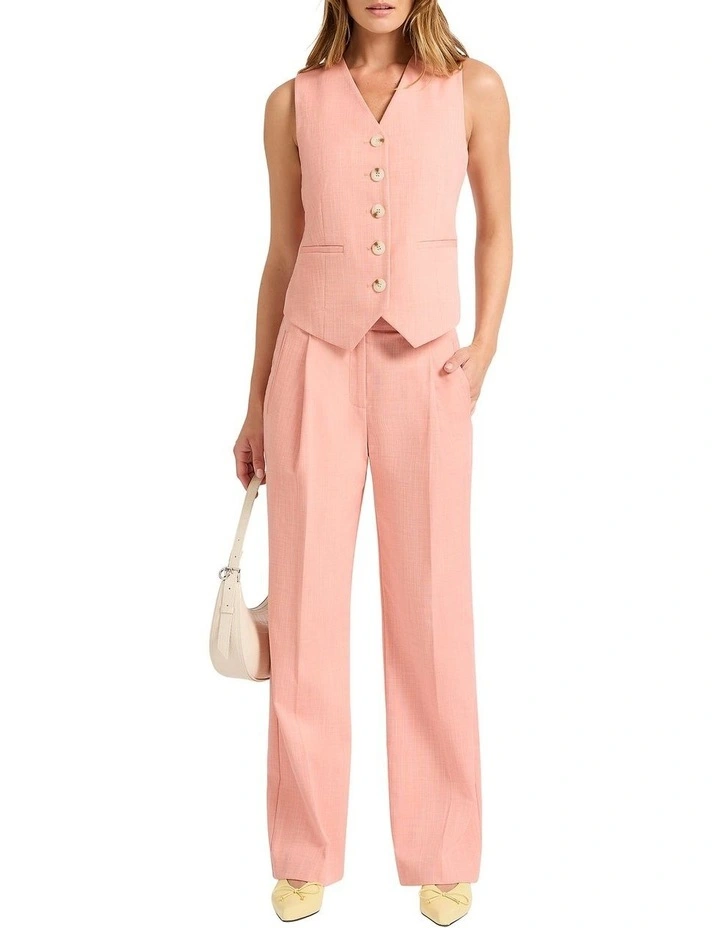 Mystery Straight Leg Pant in Peach image 1