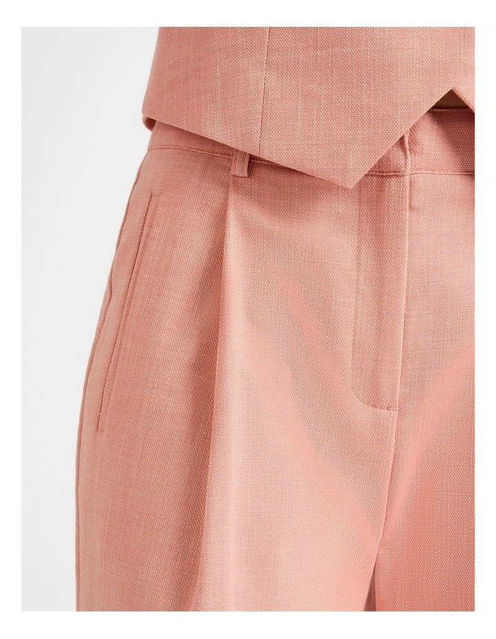 Mystery Straight Leg Pant in Peach image 4