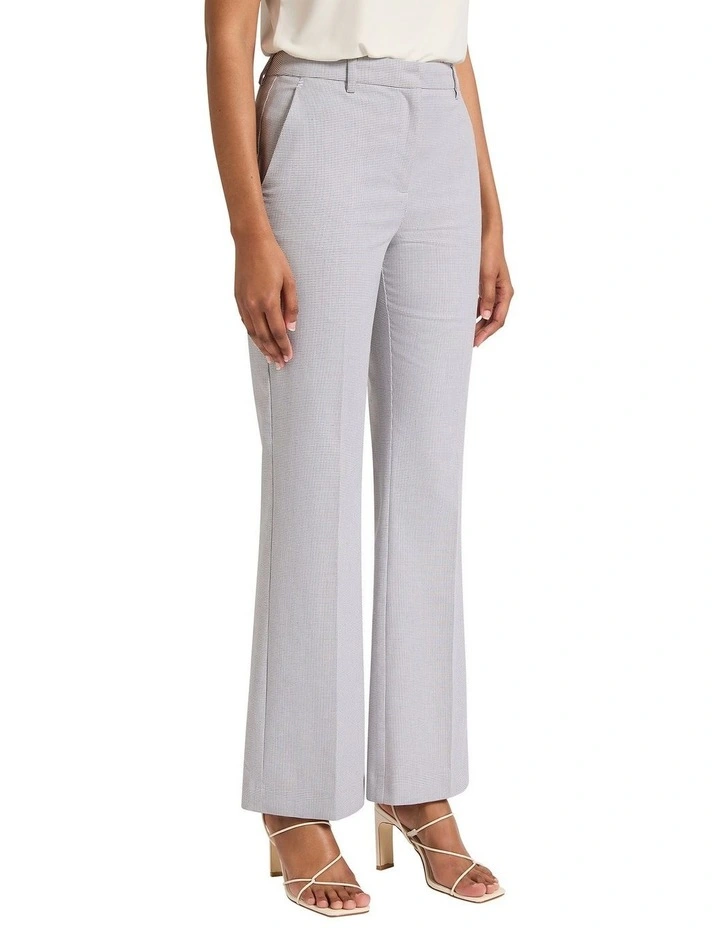 Dani Straight Leg Pant in White/Navy image 2