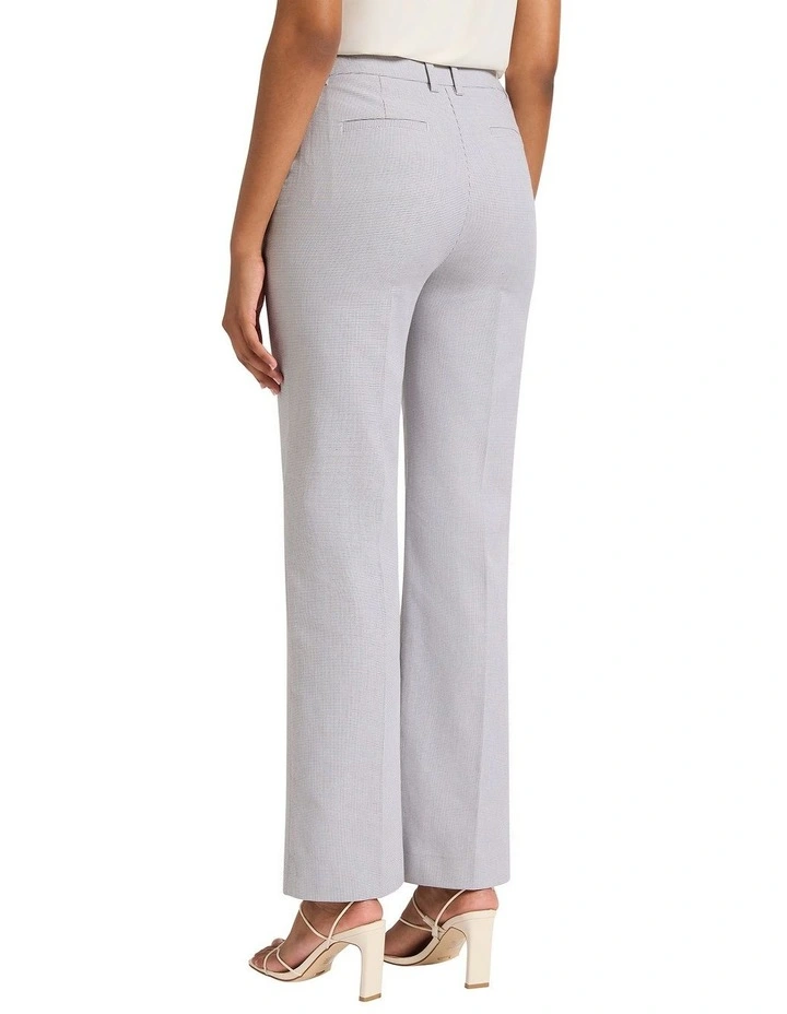 Dani Straight Leg Pant in White/Navy image 3