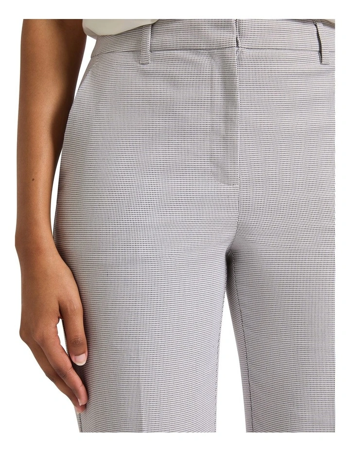 Dani Straight Leg Pant in White/Navy image 4