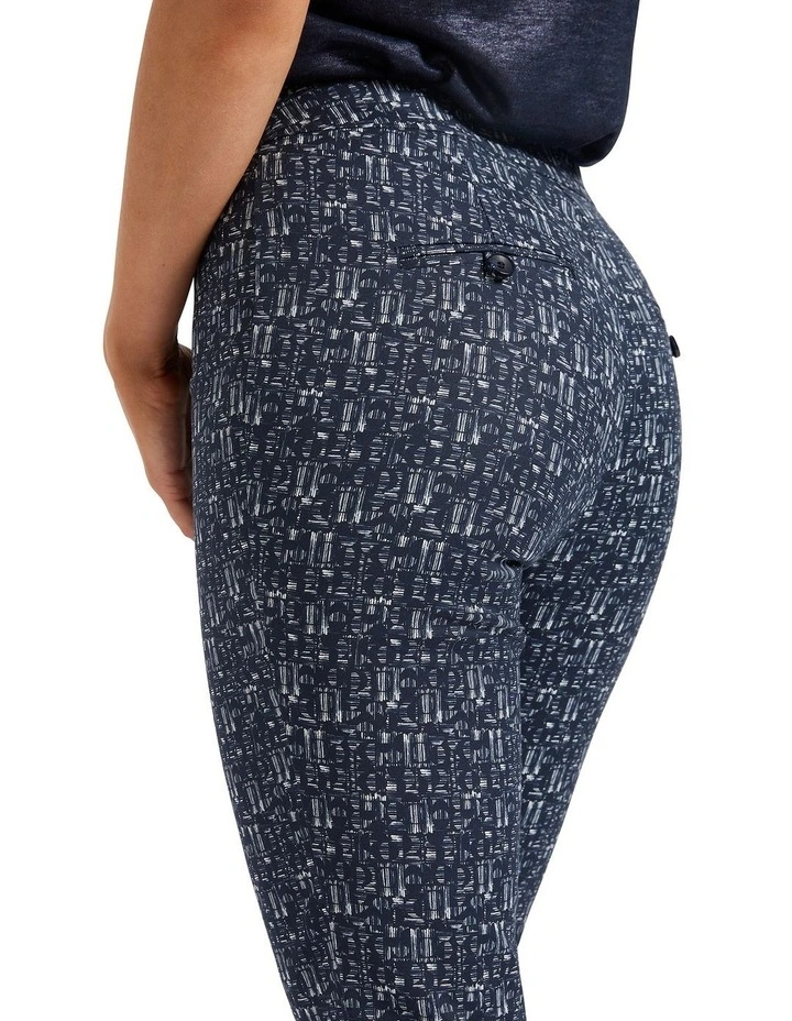 Ellis Welt Pocket Pant in Navy Multi image 3