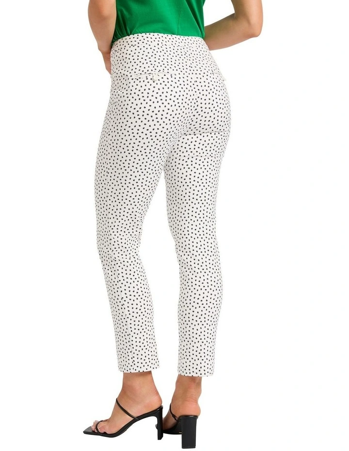Star Welt Pocket Pant in Ivory Multi image 2