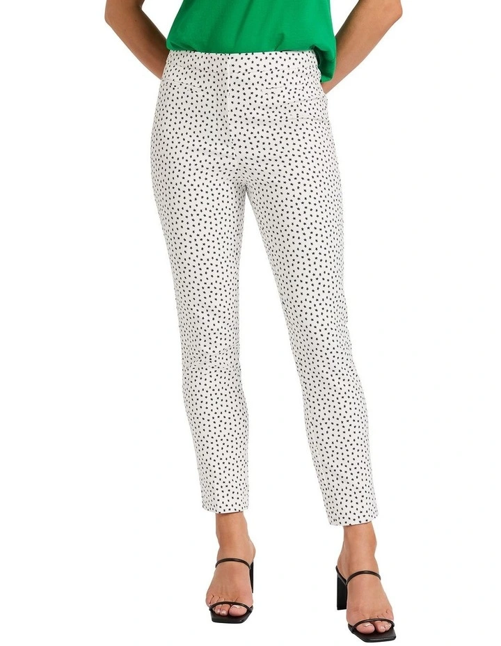 Star Welt Pocket Pant in Ivory Multi image 3