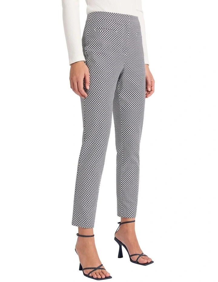 Nicki Print Pant in Navy/White image 2