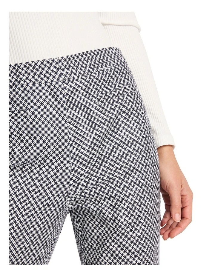 Nicki Print Pant in Navy/White image 3