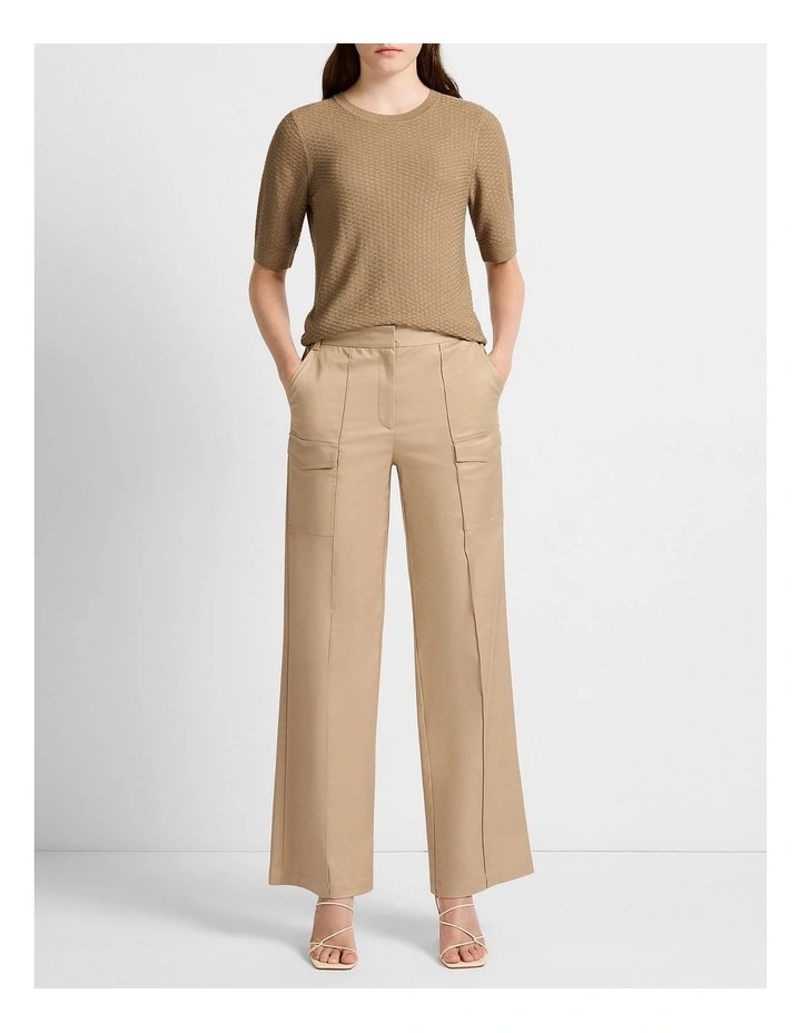 Joey Wide Leg Cargo Pant in Twine image 2