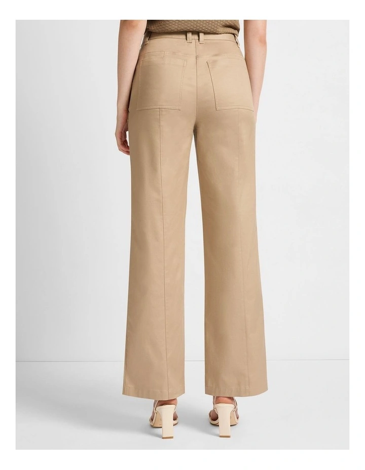 Joey Wide Leg Cargo Pant in Twine image 3