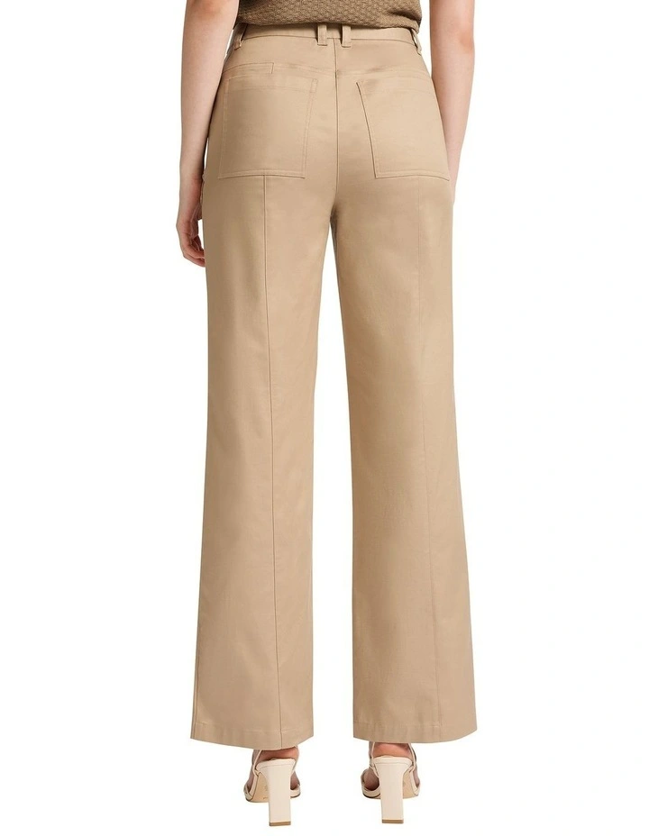 Joey Wide Leg Cargo Pant in Twine image 3