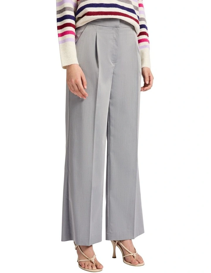 Reach Out Wide Leg Pant in Grey/White image 3
