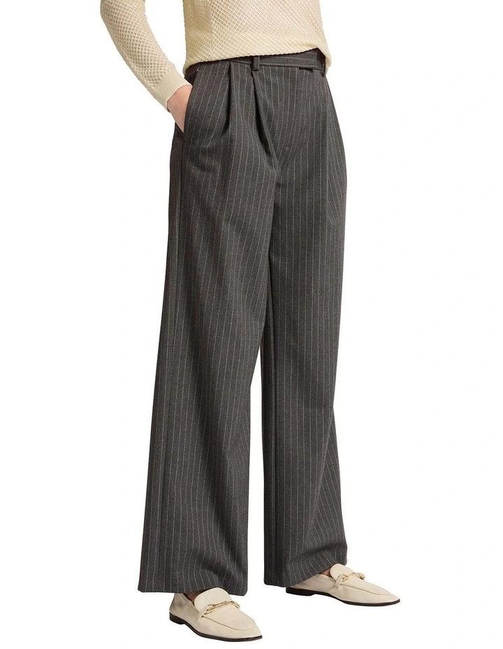 Wide Awake Stripe Pant in Grey Stripe image 2