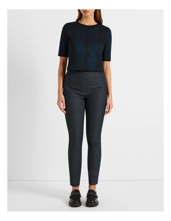 Celene Smart Denim Pant in Indigo image 2