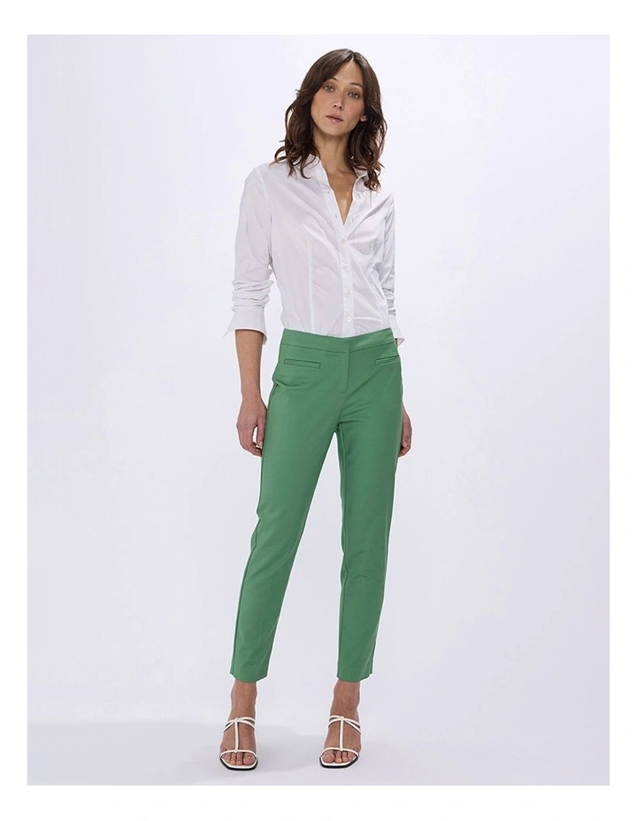 Alana Welt Pocket Pant in Cactus Green image 1