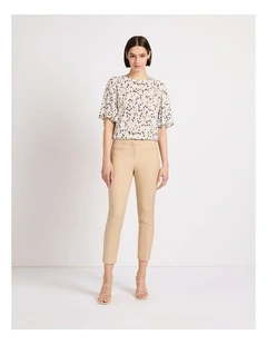 Alana Welt Pocket Pant in Sand