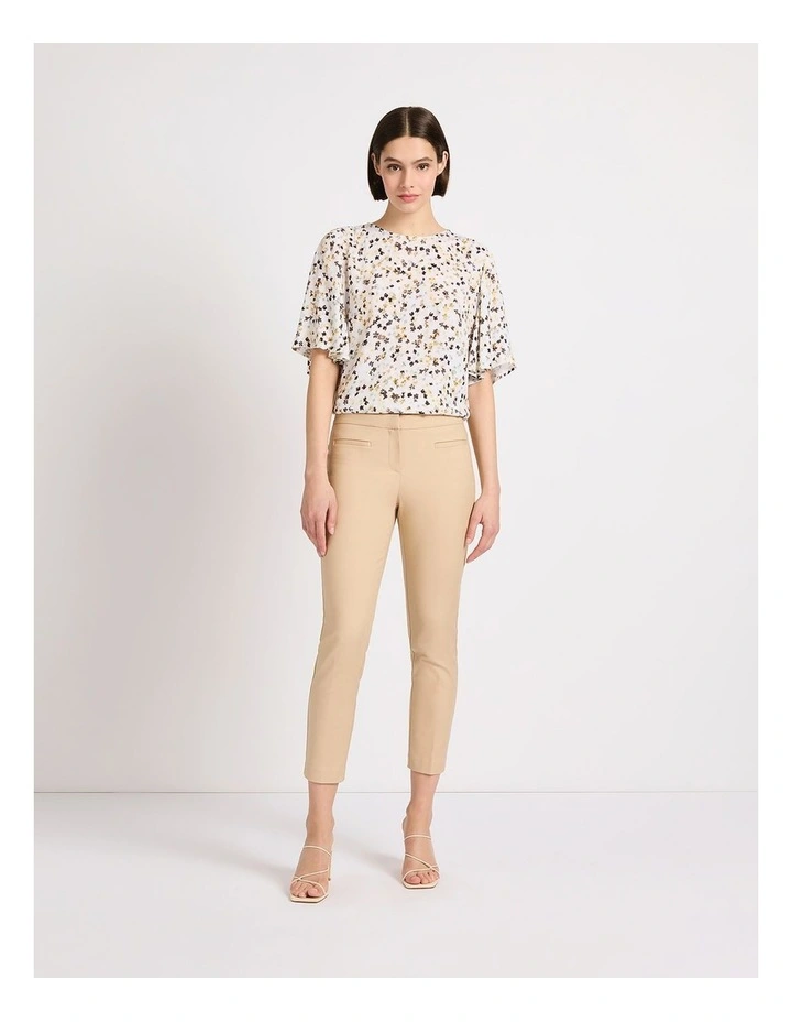 Alana Welt Pocket Pant in Sand image 1