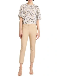 Alana Welt Pocket Pant in Sand