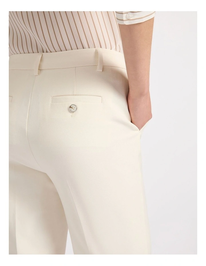 Austen Wide Leg Pant in Off White image 3