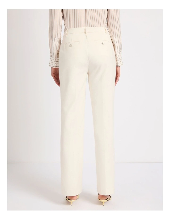 Austen Wide Leg Pant in Off White image 4