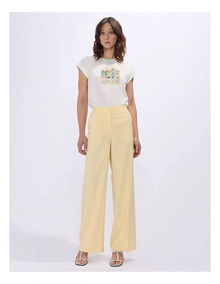 Jacqueline Straight Leg Pant in Butter image 5