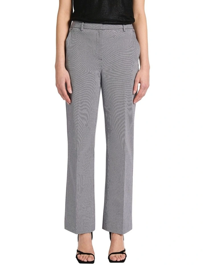 Dani Straight Leg Pant in Black/White image 2