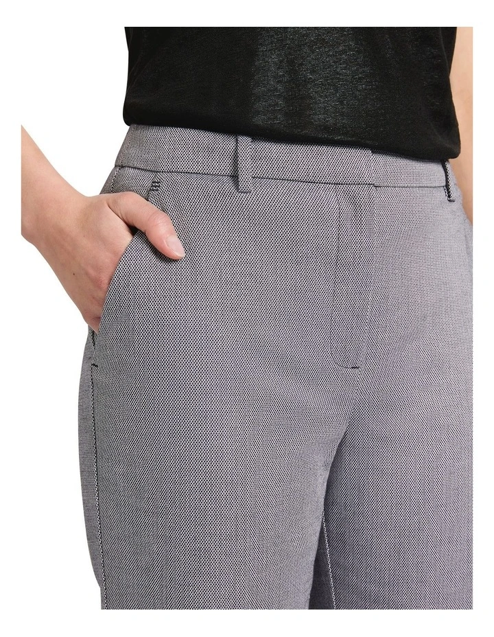 Dani Straight Leg Pant in Black/White image 3