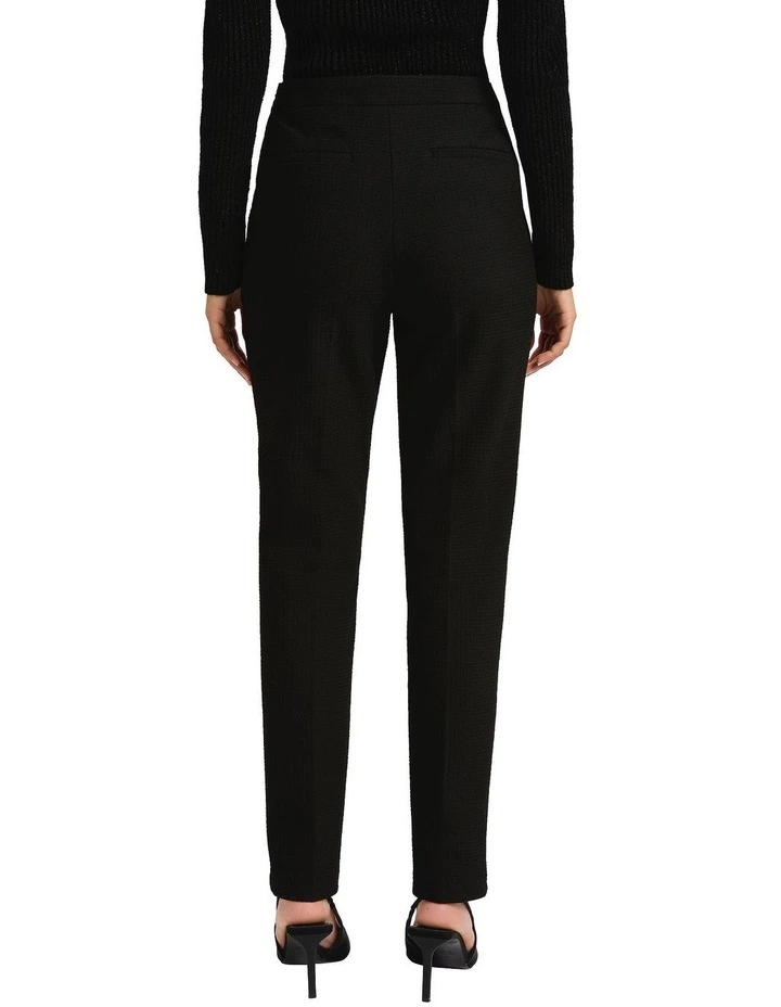 Tell Me Textured Pant in Black image 2