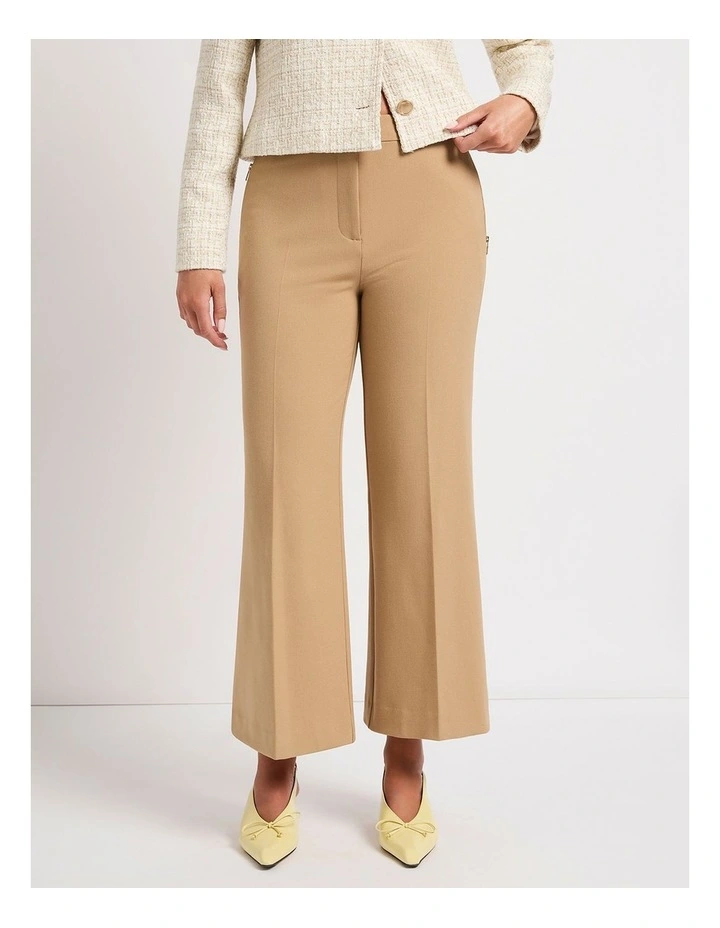 Logan Crop Pant in Biscuit image 2