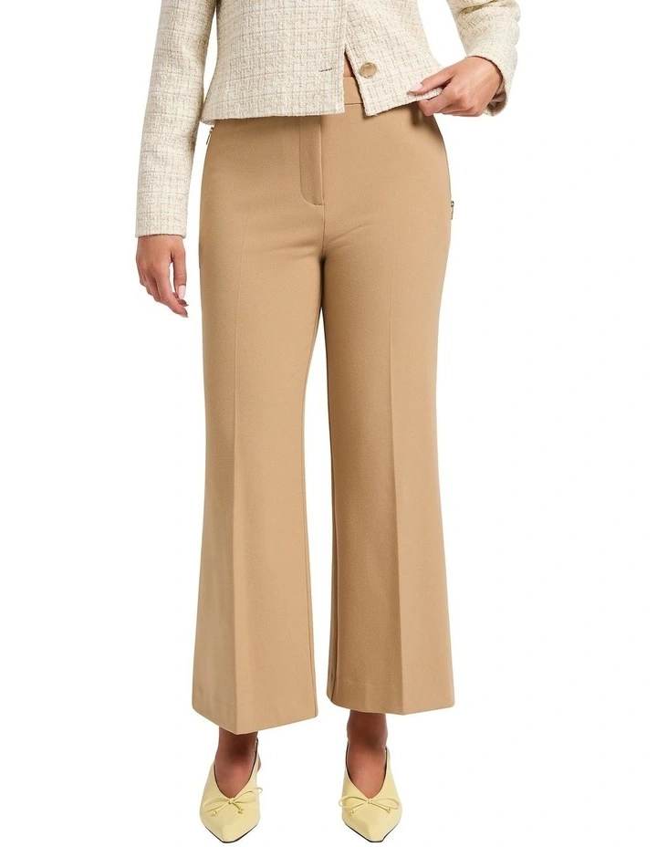 Logan Crop Pant in Biscuit image 2