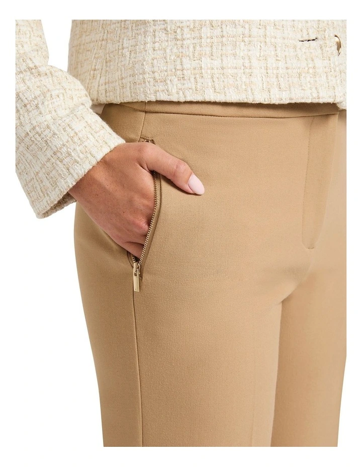 Logan Crop Pant in Biscuit image 4