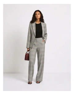 Issa Wide Leg Pant in Black/White