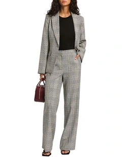 Issa Wide Leg Pant in Black/White