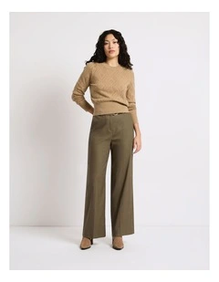 Rowan Wide Leg Pant in Wolff